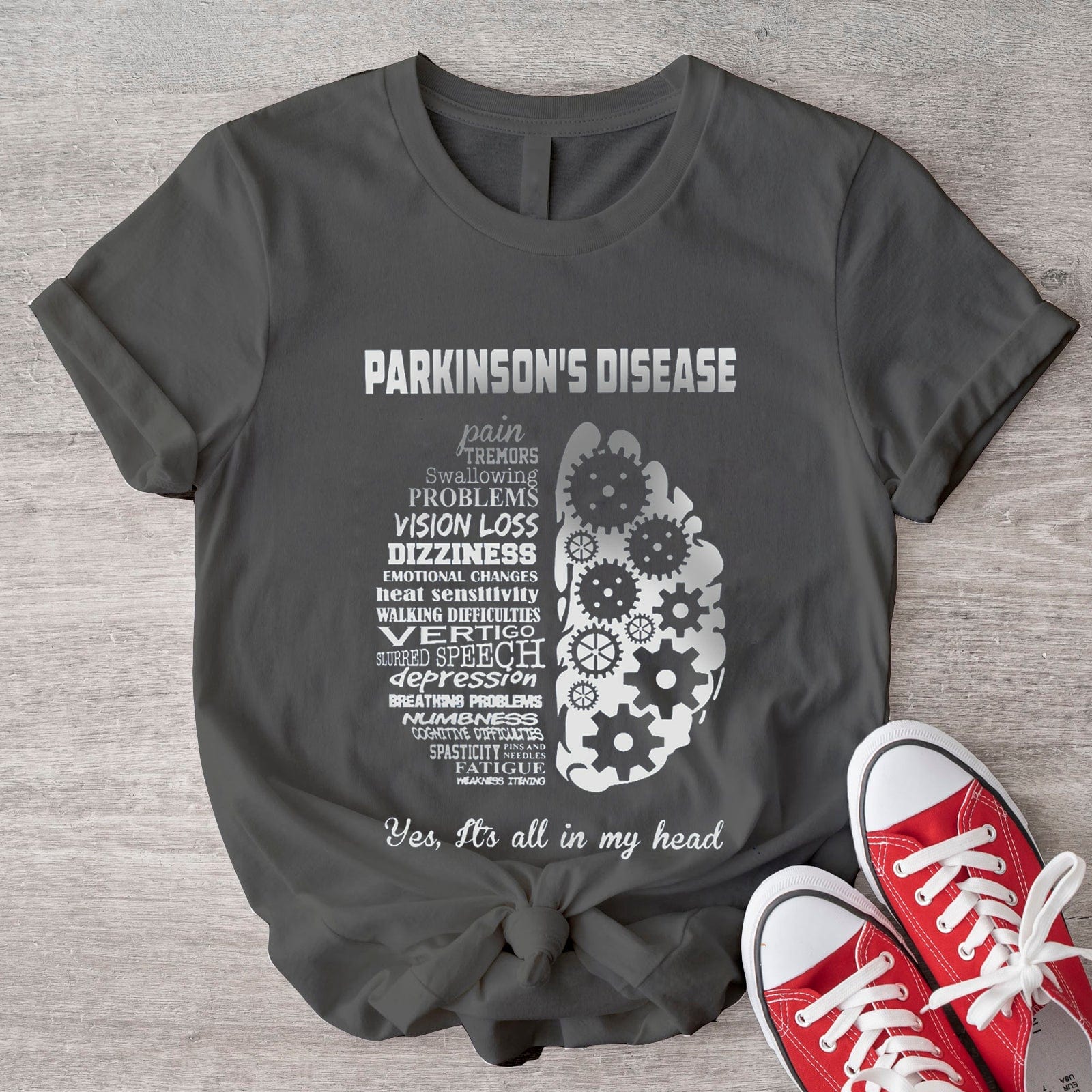 Concientización y apoyo sobre la enfermedad de Parkinson: camiseta sobre la enfermedad de Parkinson