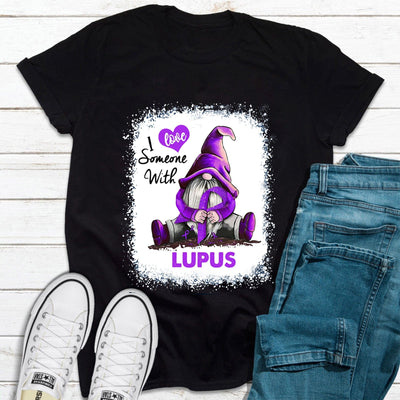 I Love Someone With Lupus Awareness Gnome T-Shirt