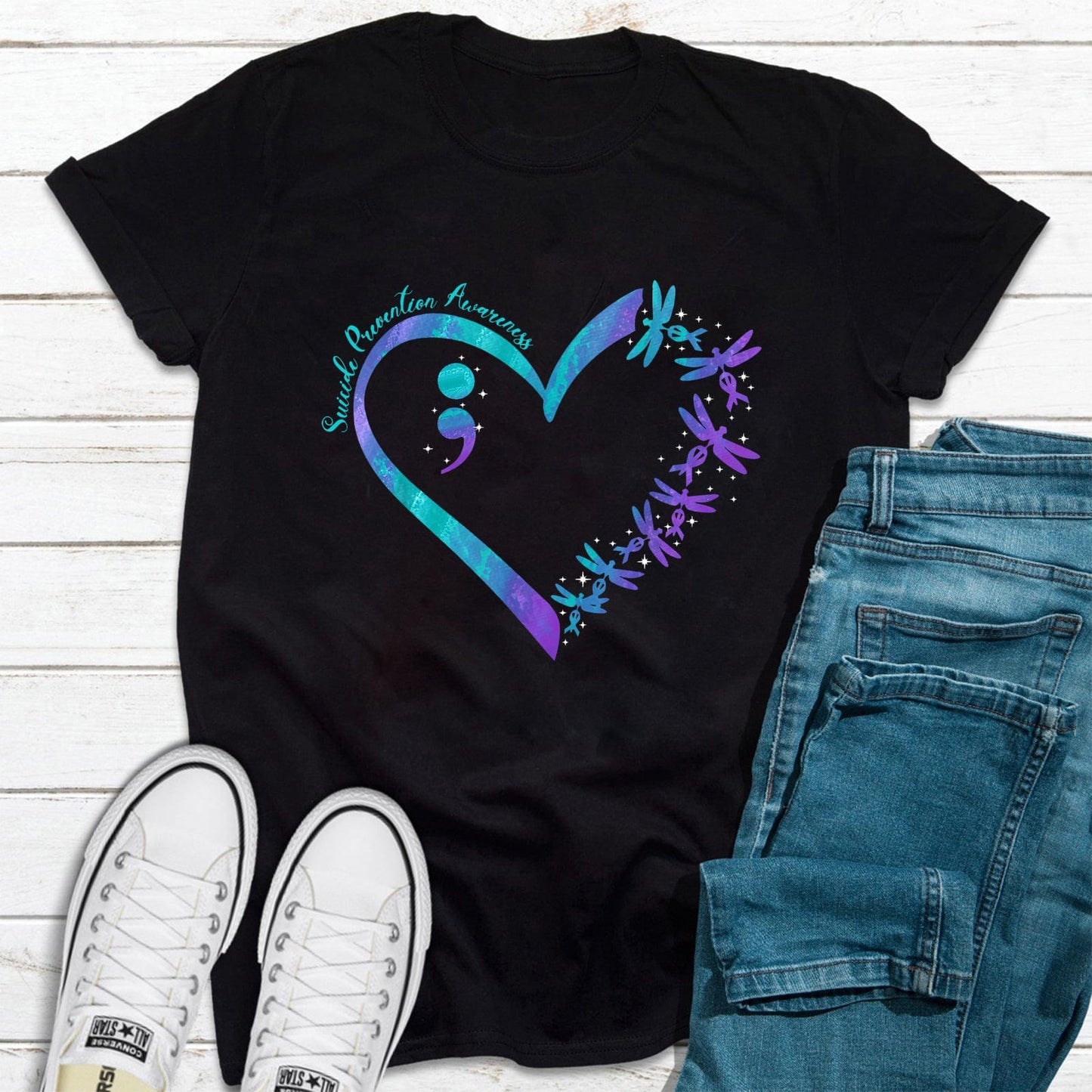 Heartfelt Suicide Prevention Awareness T-Shirt