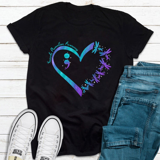 Heartfelt Suicide Prevention Awareness T-Shirt