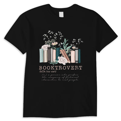 Booktrovert Shirt, Librarian Shirts Gifts For Book Lovers