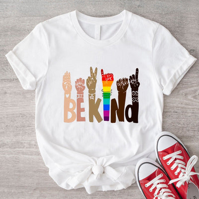 Be Kind Sign Language LGBT Shirt