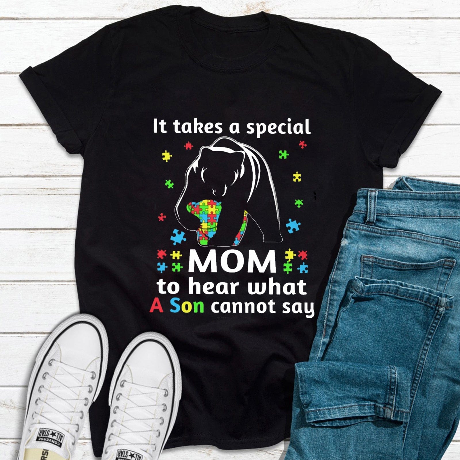 It Takes A Special Mom To Hear What A Son Cannot Say Autism Mom Shirt