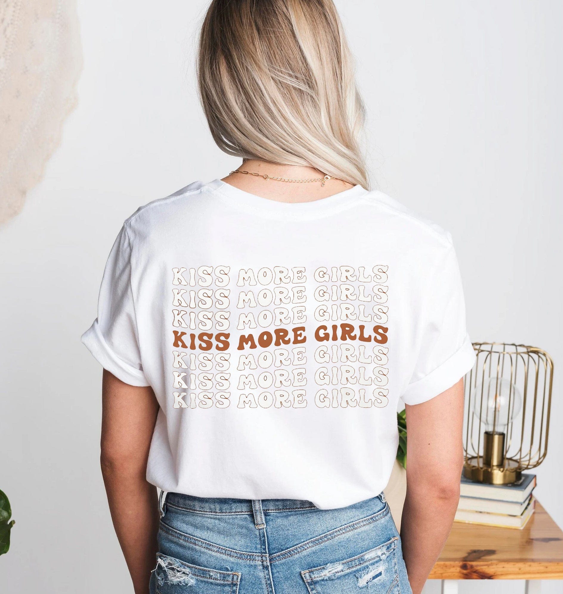 Lesbian Kiss More Girls LGBT Shirts