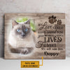 Personalized Cat Memorial Poster, Canvas - If Love Could Have Saved You,You Would Have Lived Forever