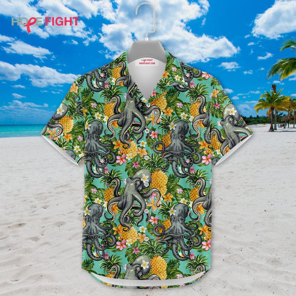 Octopus Pineapple Hawaiian Shirt