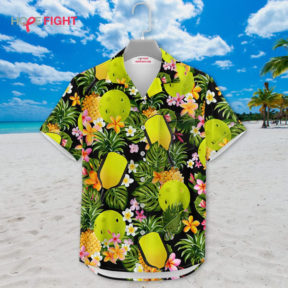 Pineapple Pickleball Hawaiian Shirt
