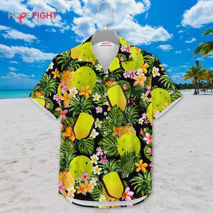 Pineapple Pickleball Hawaiian Shirt