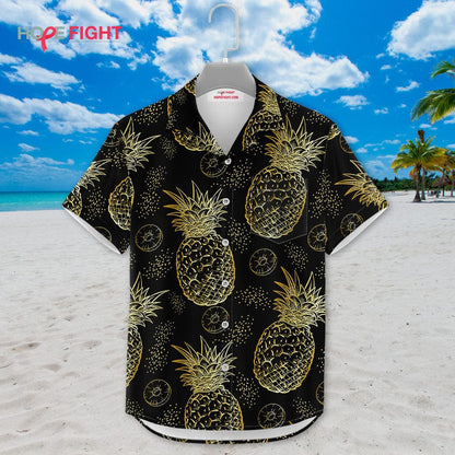 Golden Pineapple Hawaiian Shirt
