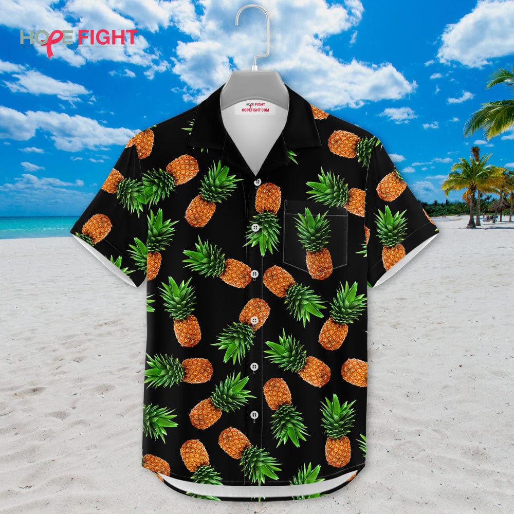 Pineapple Hawaiian Shirt - Tropical Summer Beach Aloha Outfit