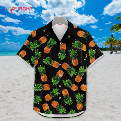Pineapple Hawaiian Shirt - Tropical Summer Beach Aloha Outfit