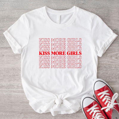Kiss More Girls Lesbians LGBT Shirt