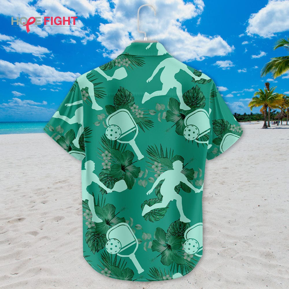 Pickleball Hibiscus Hawaiian Shirt