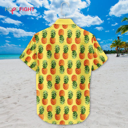 Pineapple Hawaiian Shirt - Yellow Tropical Aloha Summer Outfit