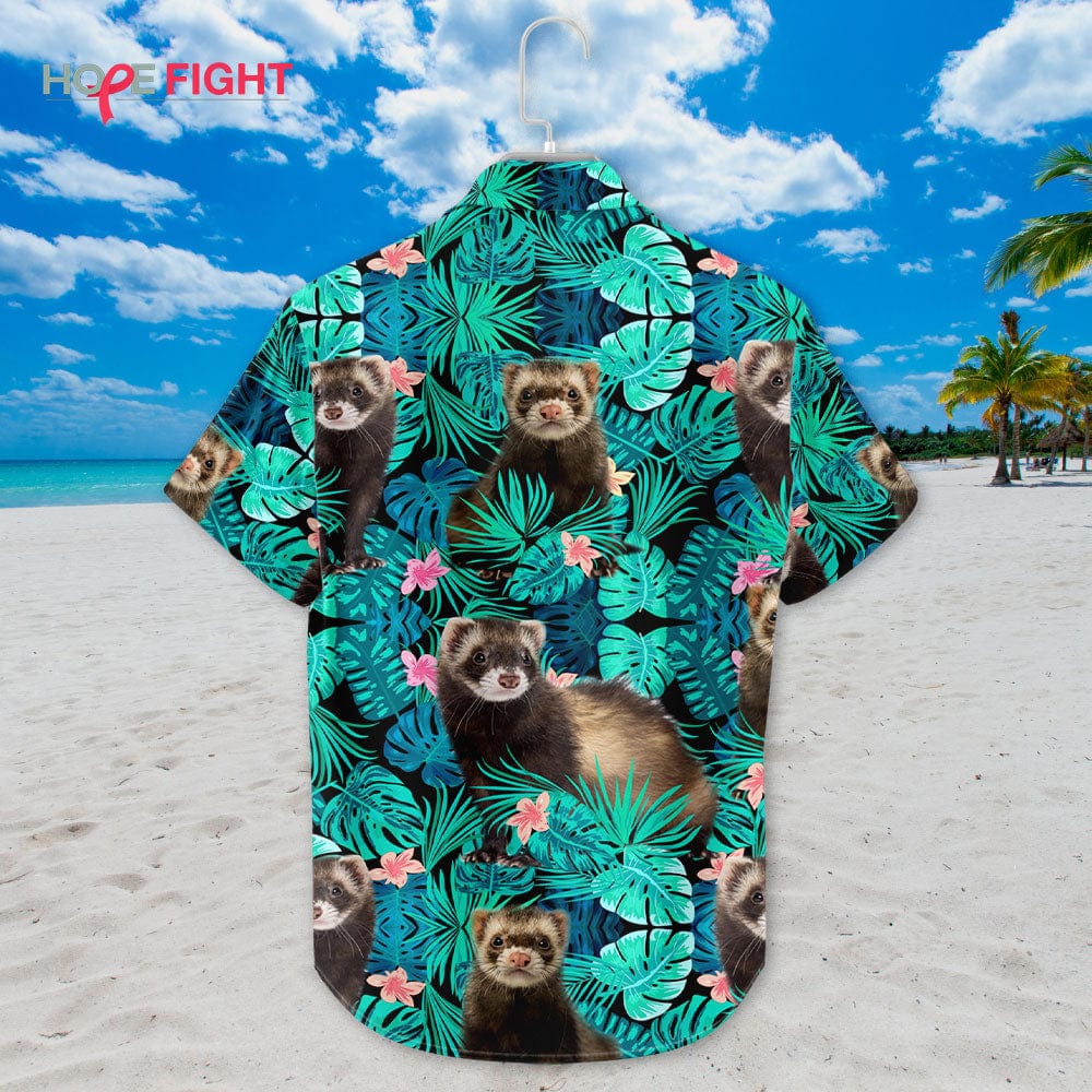Tropical Ferret Hawaiian Shirt