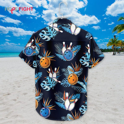 Tropical Bowling Hawaiian Shirt - Fun Bowler Vacation Outfit