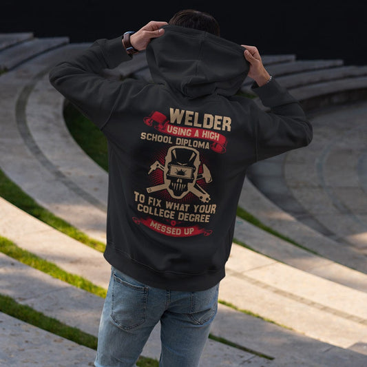 Funny Welding Hoodie, Welder Humor Tee for Metal Fabricators & Tradesmen