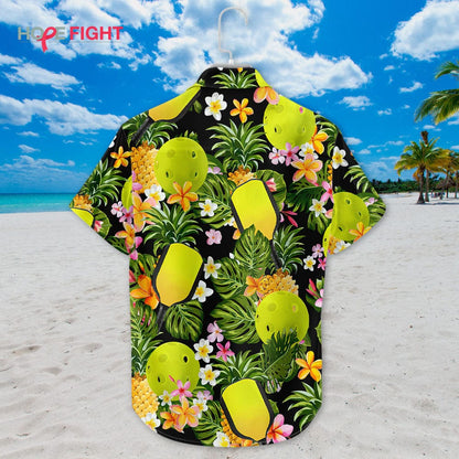 Pineapple Pickleball Hawaiian Shirt