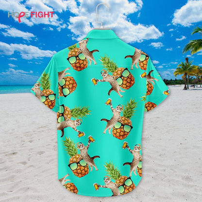 Cat Pineapple Hawaiian Shirt