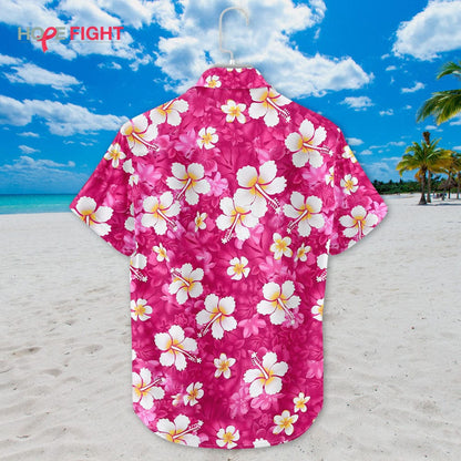 Hibiscus Hawaiian Shirt - Vibrant Pink Floral Print for Beach & Vacation