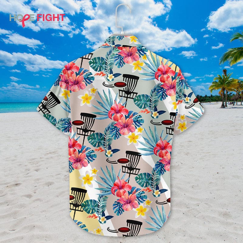 Tropical Disc Golf Hawaiian Shirt - Fun Frisbee Golf Lovers Outfit