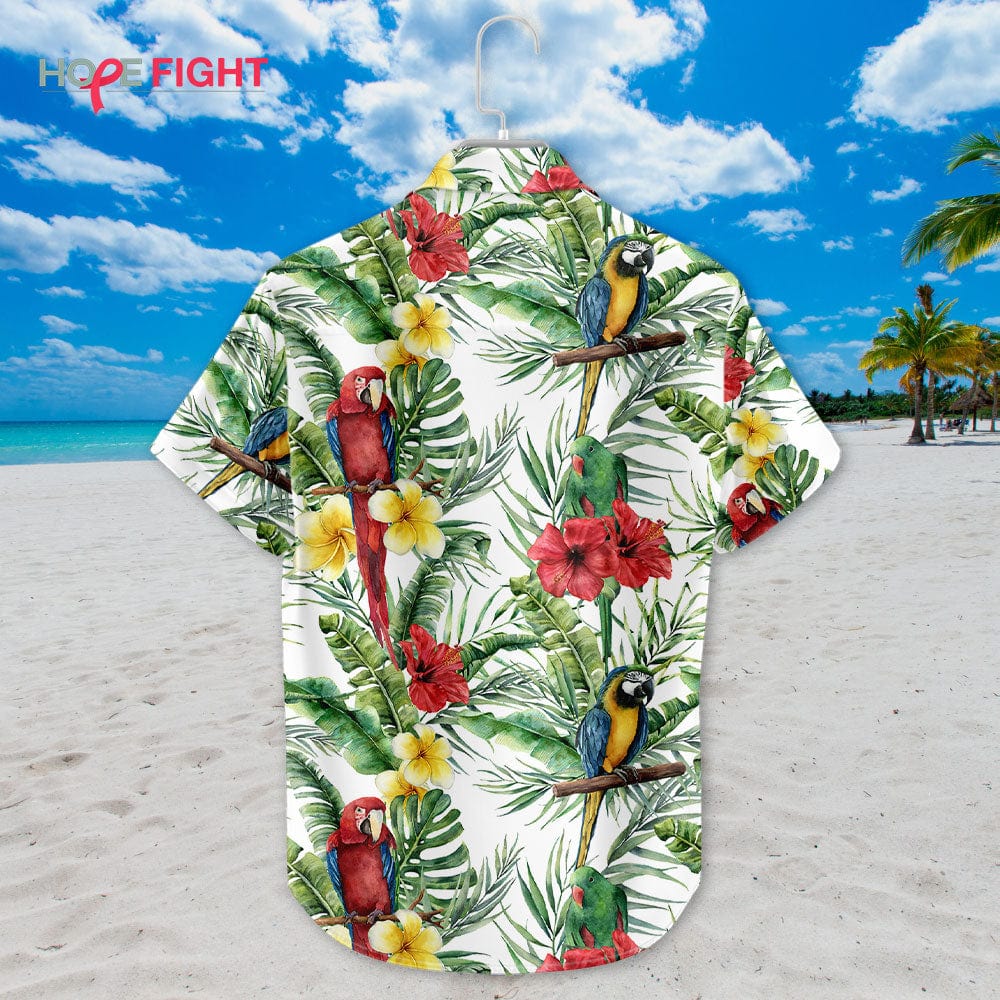 Parrot Hibiscus Hawaiian Shirt