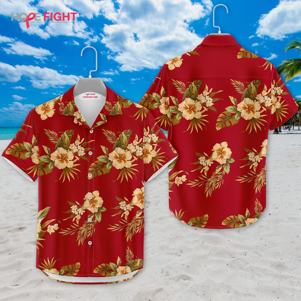 Yellow Hibiscus Hawaiian Shirt