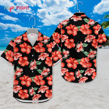 Vibrant Hibiscus Hawaiian Shirt