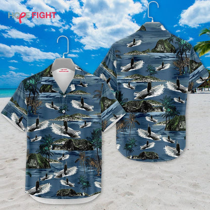 Submarine Hawaiian Shirt - Tactical Navy Ocean Theme