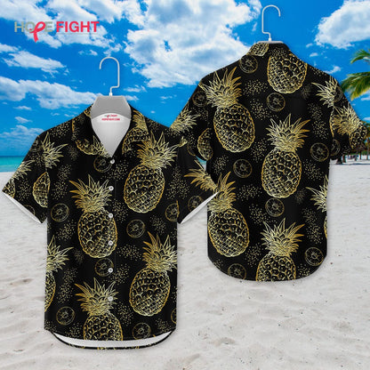 Golden Pineapple Hawaiian Shirt