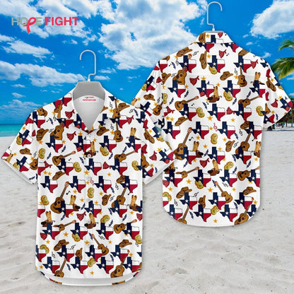 Texas Hawaiian Shirt - Lone Star State & Country Music Design