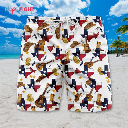Texas Swim Trunks, Lone Star State & Country Music Design