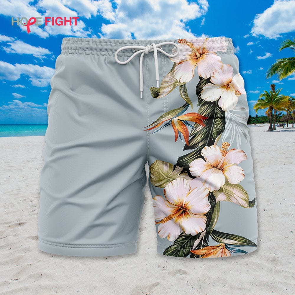 Soft Hibiscus Swim Trunks