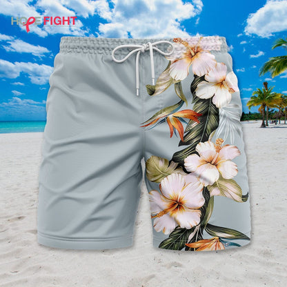 Soft Hibiscus Swim Trunks