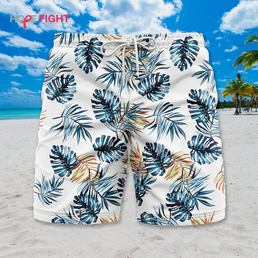 Tropical Leaf Swim Trunks