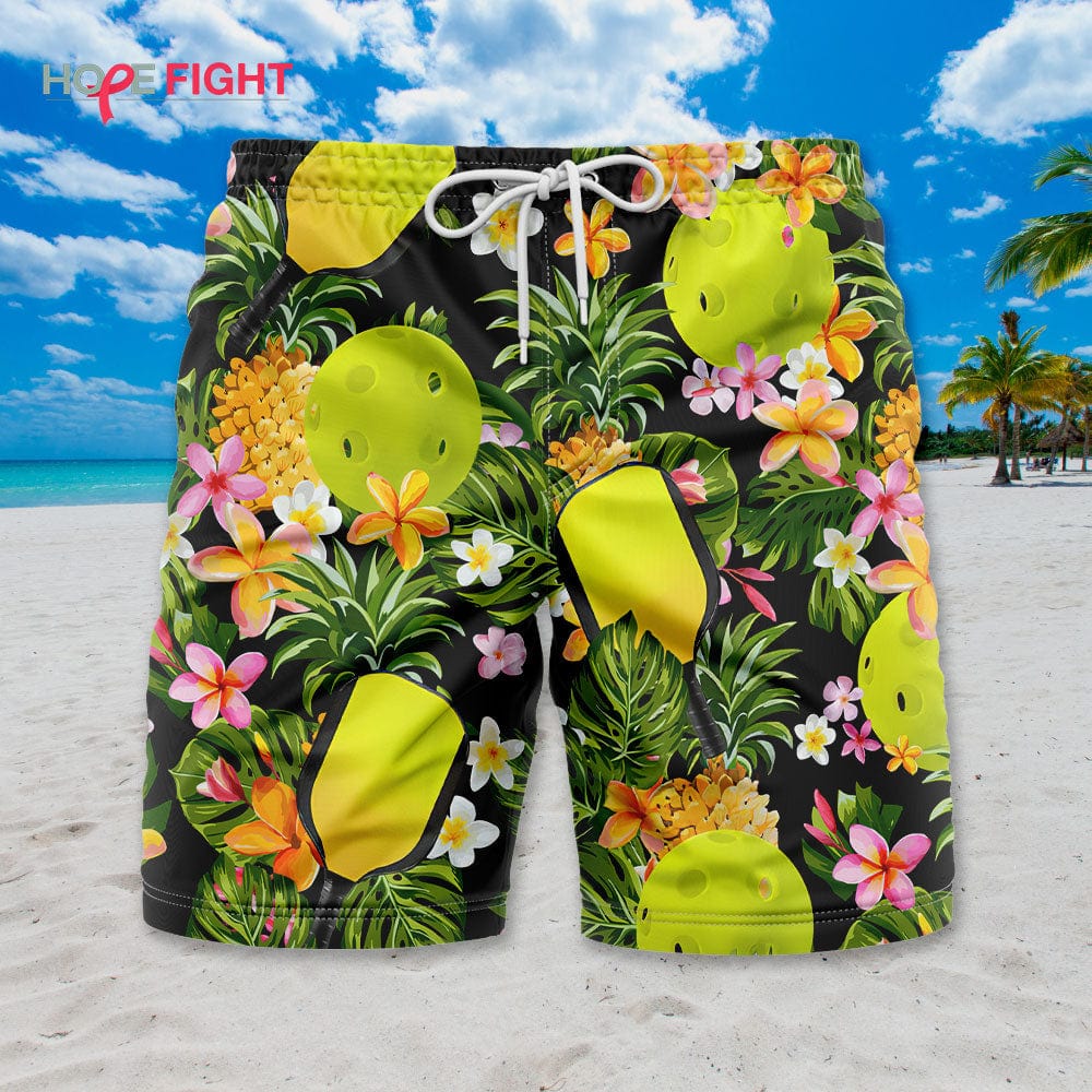 Pineapple Pickleball Swim Trunks