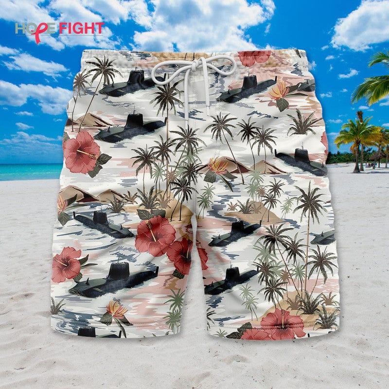 Submarine Swim Trunks, Military Tactical Tropical Design