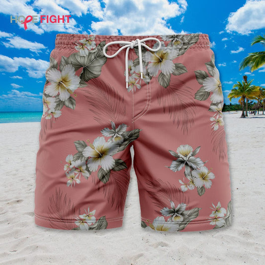 Soft Hibiscus Swim Trunks