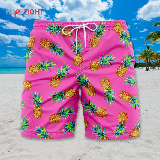 Pineapple Swim Trunks for Summer Beach Vibes