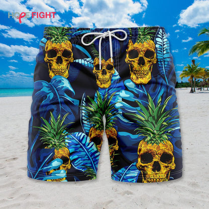 Pineapple Skull Swim Trucks
