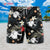 Tropical Bowling Swim Trunks, Fun Bowling Pins & Champagne Print, Party Vibes