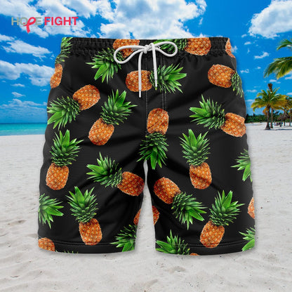Pineapple Swim Trucks, Tropical Summer Beach Aloha Outfit