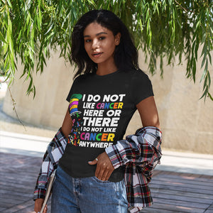 I Do Not Like Cancer Here Or There Shirts