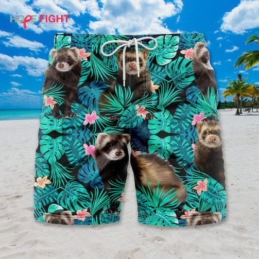 Tropical Ferret Swim Trunks