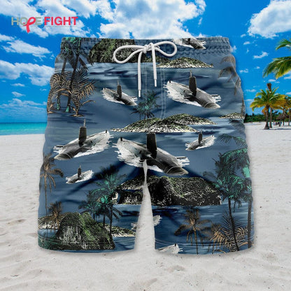 Submarine Swim Trunk, Tactical Navy Ocean Theme