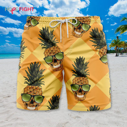Pineapple Skull Swim Trucks