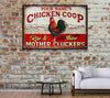 Personalized Chicken Poster, Canvas Chicken Coop Mother Cluckers