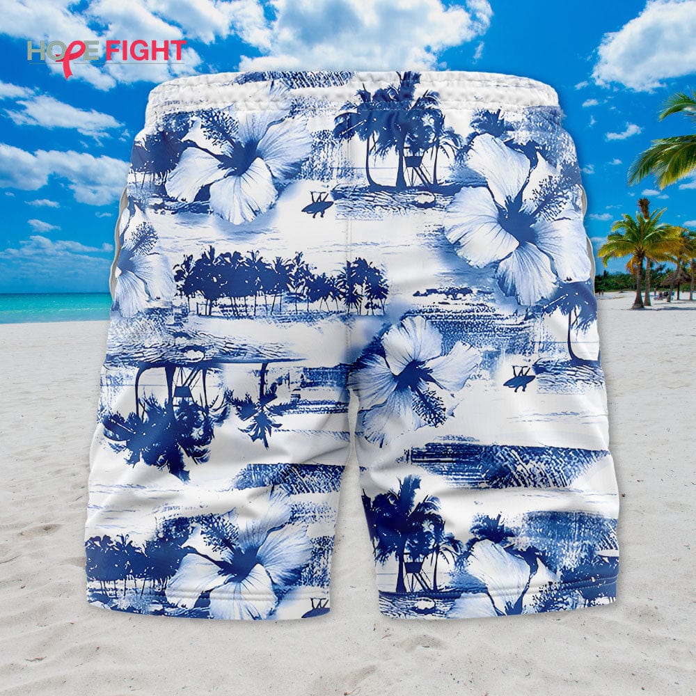 Hibiscus Ocean Swim Trunks