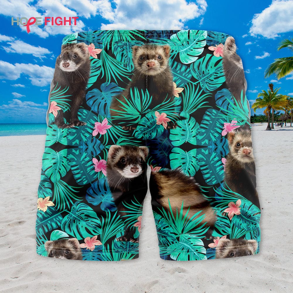 Tropical Ferret Swim Trunks