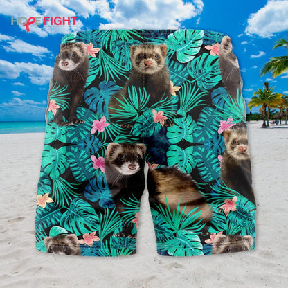 Tropical Ferret Swim Trunks